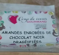 Amandes enrobées de chocolat noir