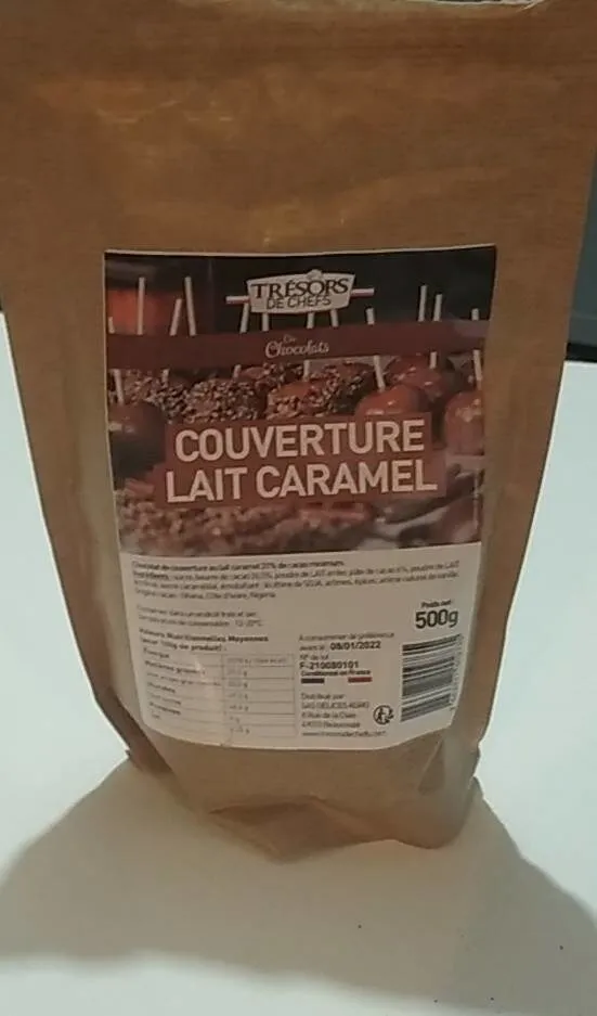 Couverture lait caramel