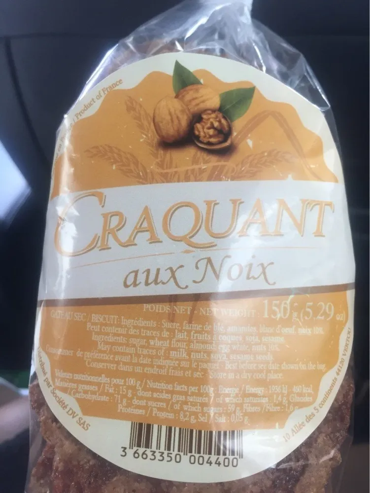 Craquant au noix