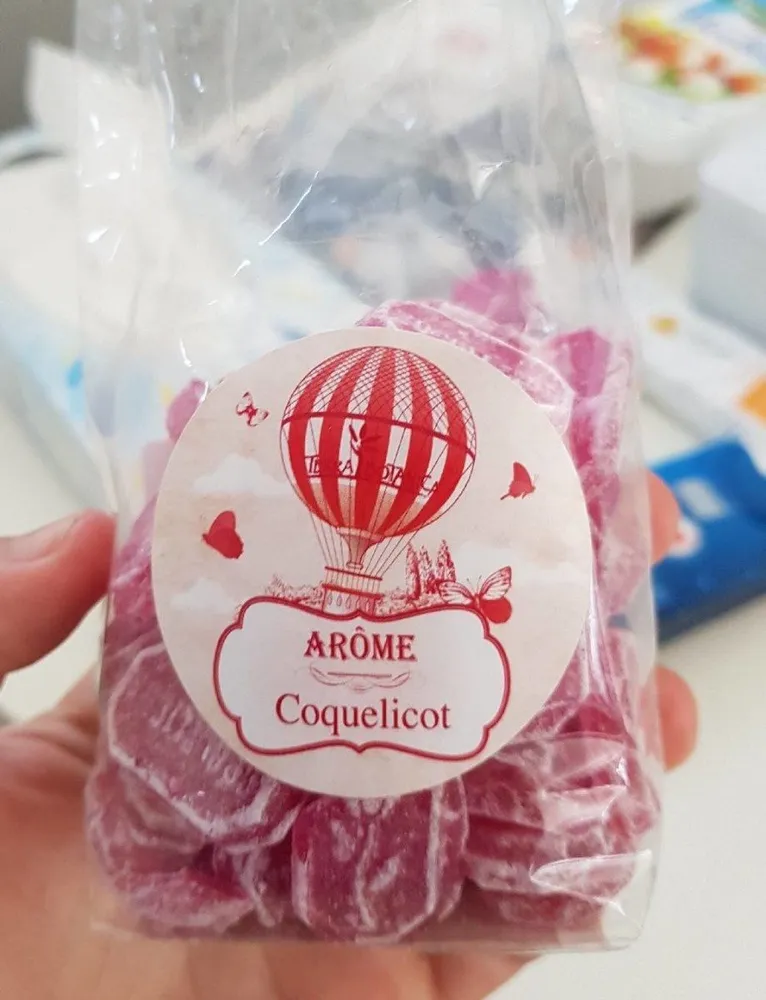 bonbon coquelicot