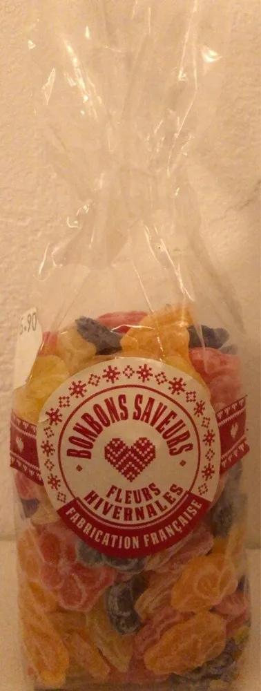 Bonbons saveurs fleurs hivernales