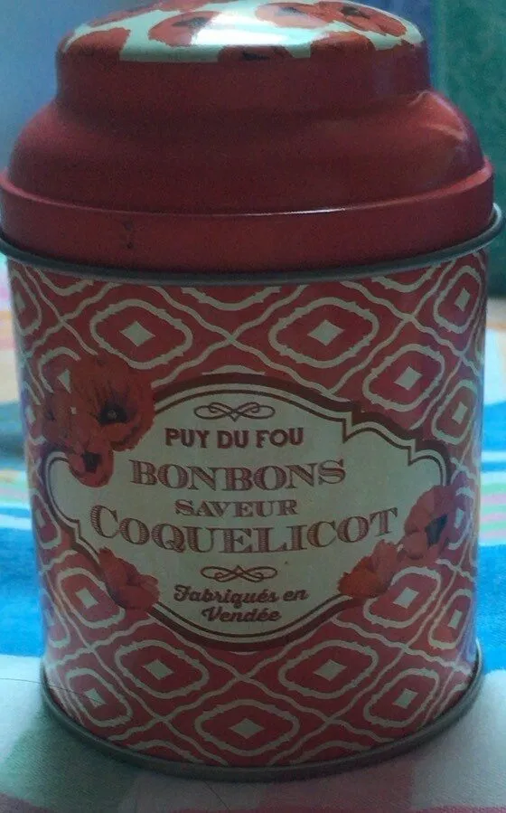 Bonbons saveur coquelicot