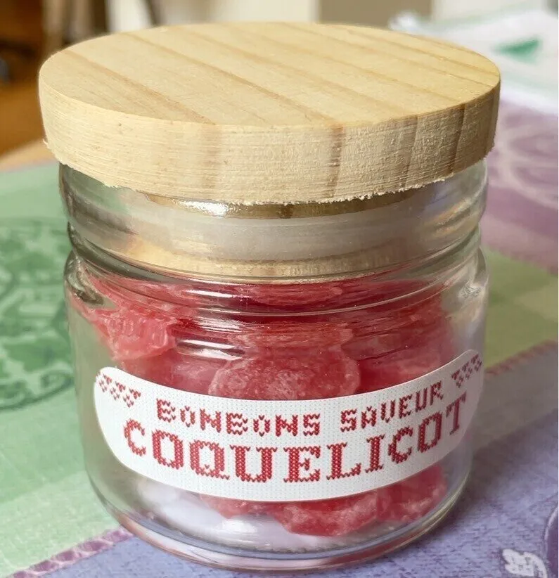 Bonbons saveur coquelicot
