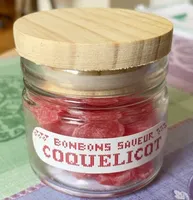 Bonbons saveur coquelicot