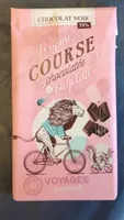 Chocolat noir L'exquise course chocolatée à bicyclette