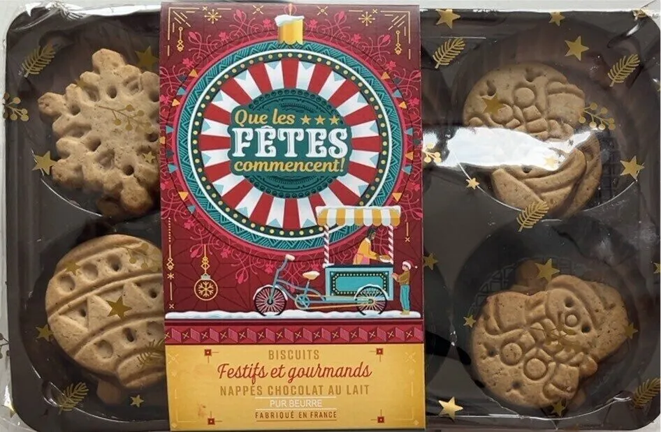 Sablés pure beurre nappés chocolat au lait