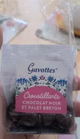 Croustillant chocolat noir et palet breton