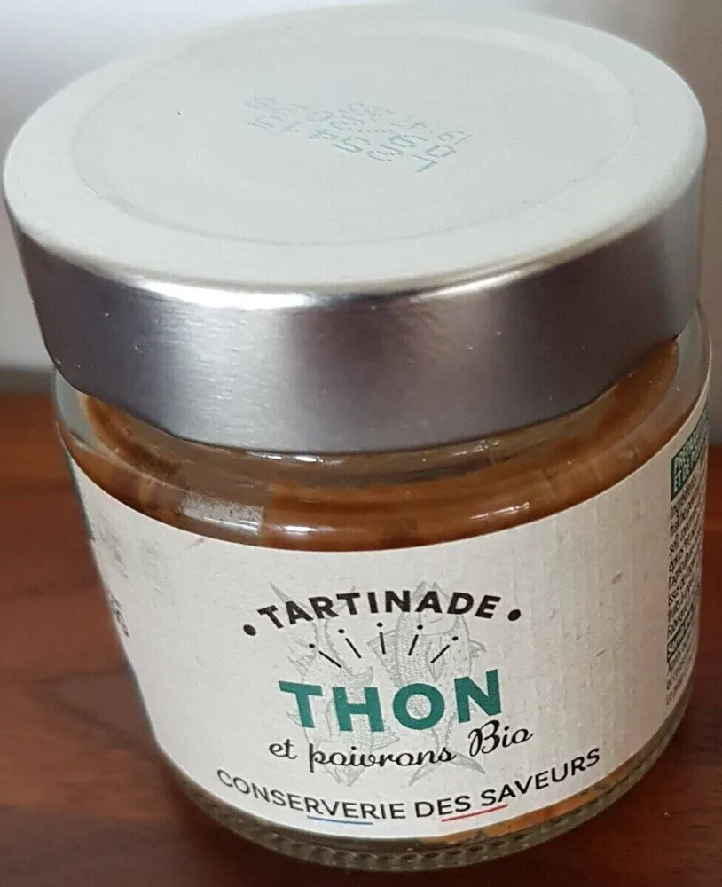 Tartinade thon et poivrons bio