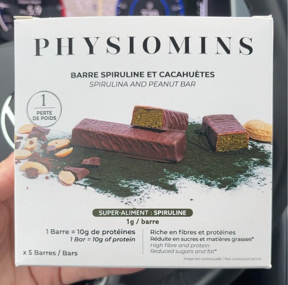 Barre spiruline et cacahouète