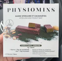 Barre spiruline et cacahouète