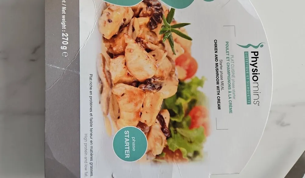Poulet et champignons à la crème
