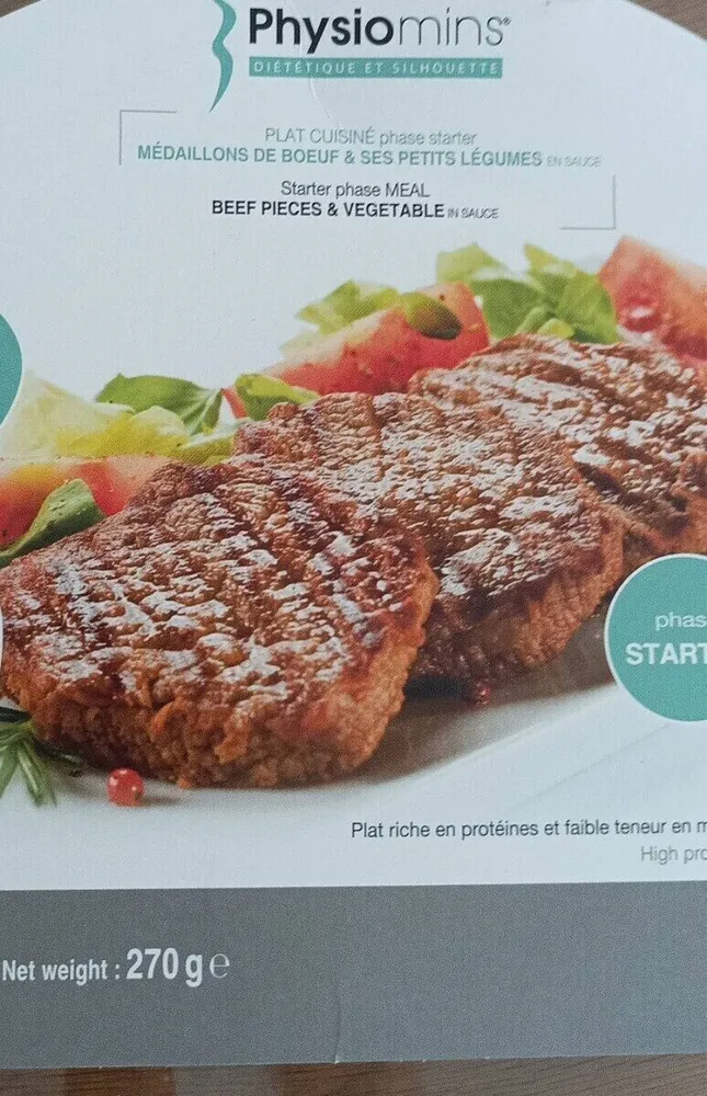 Médaillons de boeufs et petits légumes