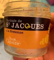 Tartinée de st jacques a la bretonne