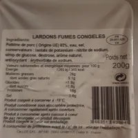 Lardon fumé congeles