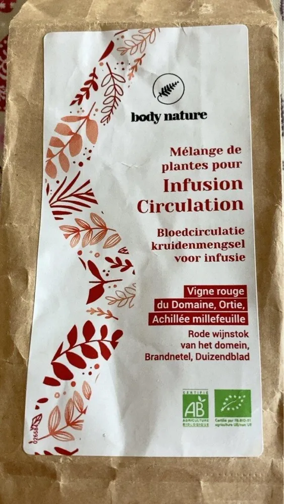 Melange pour pkantes pour infusion circulation