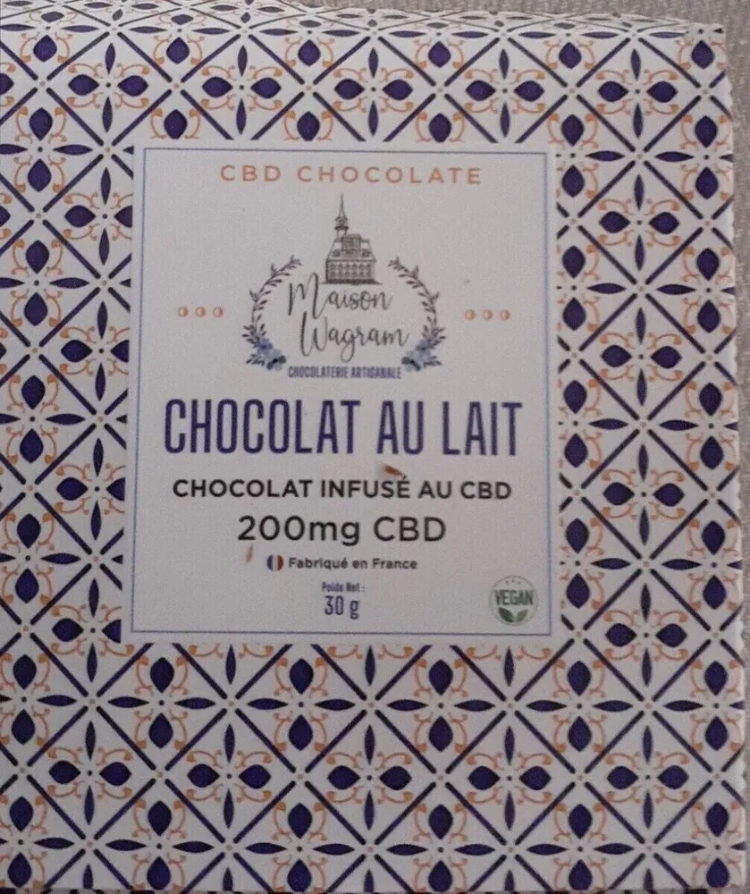 Chocolat au lait infusé au CBD