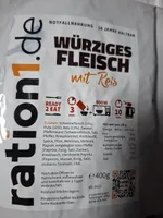 Würziges Fleisch mit Reis