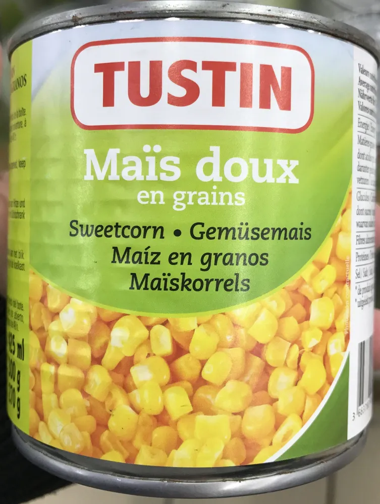 Maïs doux en grains