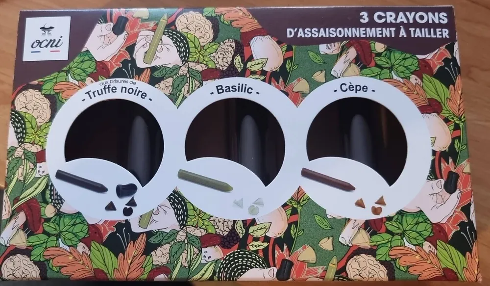 Crayons d'assaisonnement à tailler