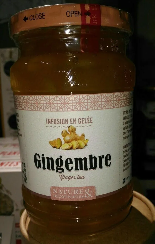 Infusion en gelée gingembre