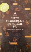 Coffret 6 chocolats en poudre bio