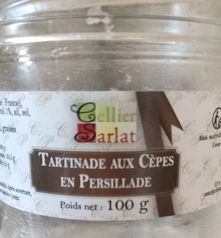 Tartinade aux cèpes en persillade