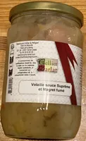 Volaille sauce supreme et magret fumé