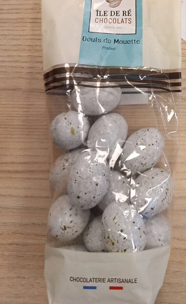 Oeufs de mouette praliné
