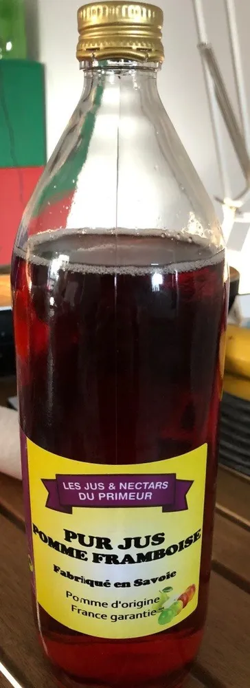 Pur jus pomme framboise