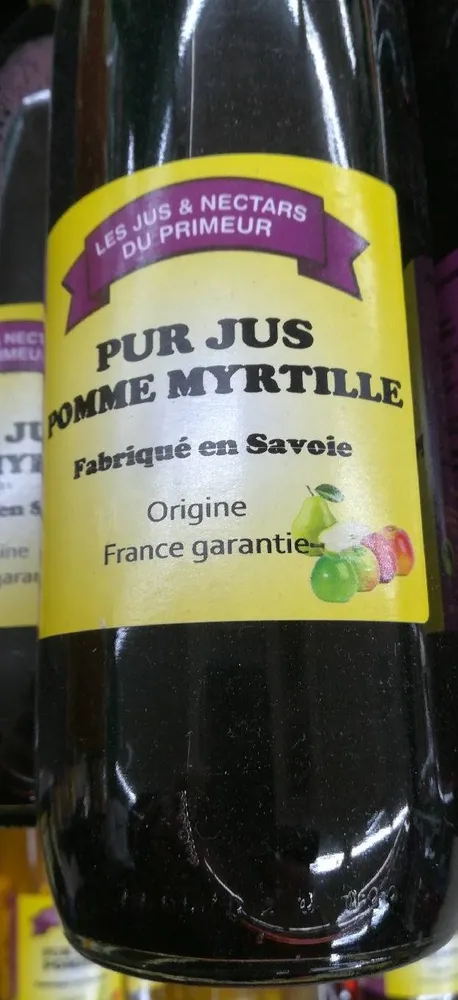 Pur jus pomme myrtille