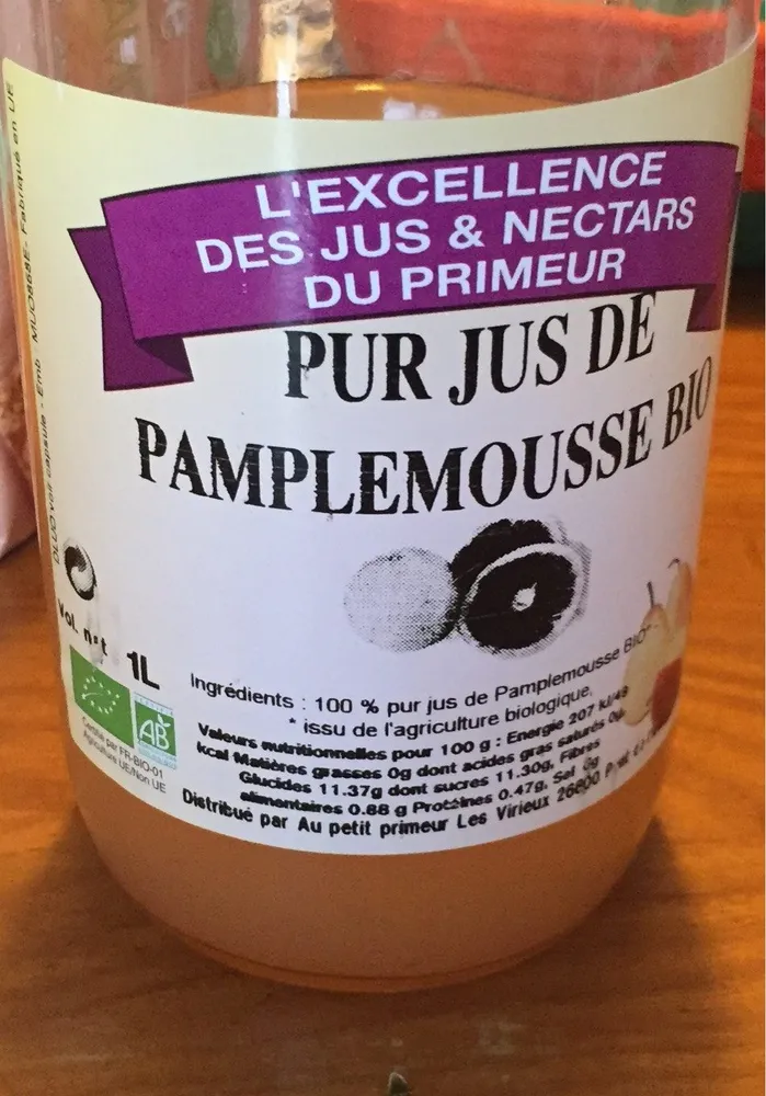 Pur Jus de pamplemousse bio