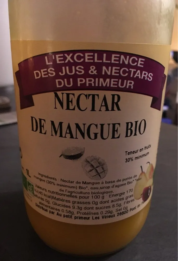 Nectar de mangue bio