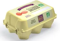 6 œufs bio Les Œufs bio du Primeur de poules élevées en plein air issus de l'agriculture biologique