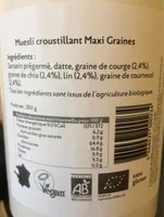 Muesli croustillant maxi graines