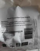 Muesli croustillant Cacao Sésame