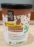 Muesli croustillant, cacao sésame de kokoji