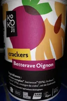 Crackers betterave oignon