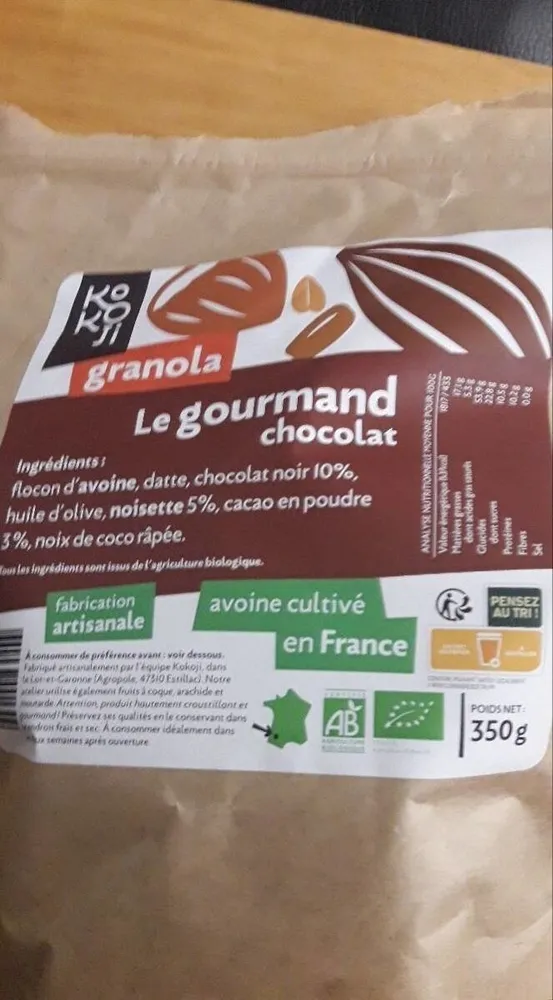 Le gourmand chocolat granola