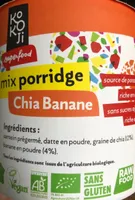 Mix porridge chia banane