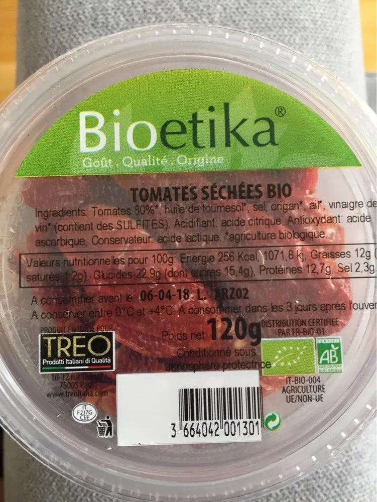 Tomates séchées bio