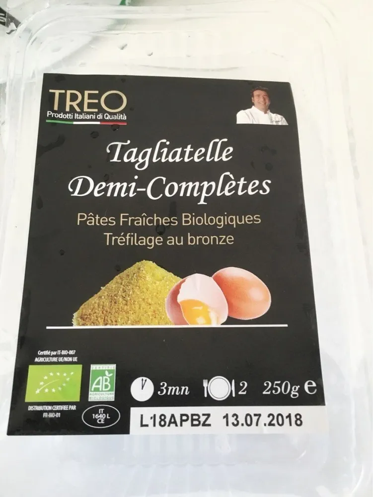 Tagliatelle demi-complètes