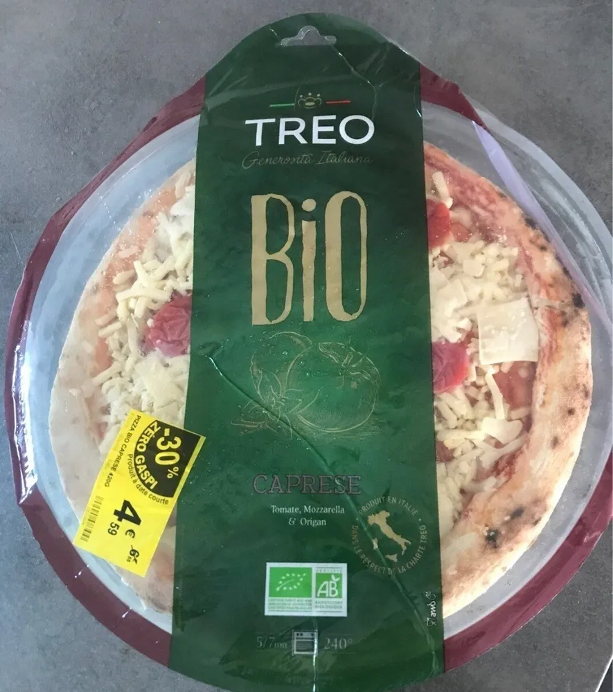 Pizza caprese bio