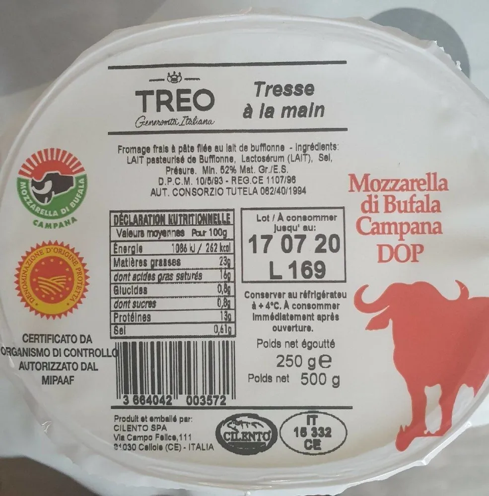 Mozzarella di Bufala Campana DOP