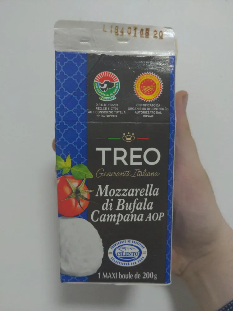 Mozzarella di bufala Campana aop