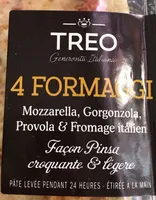 Pizza aux quatre fromages
