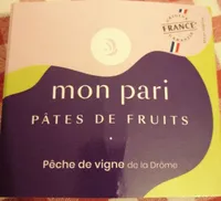 Pâtes de fruit pêche de vigne de la Drôme