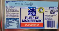 Filets de maquereaux à la tomate