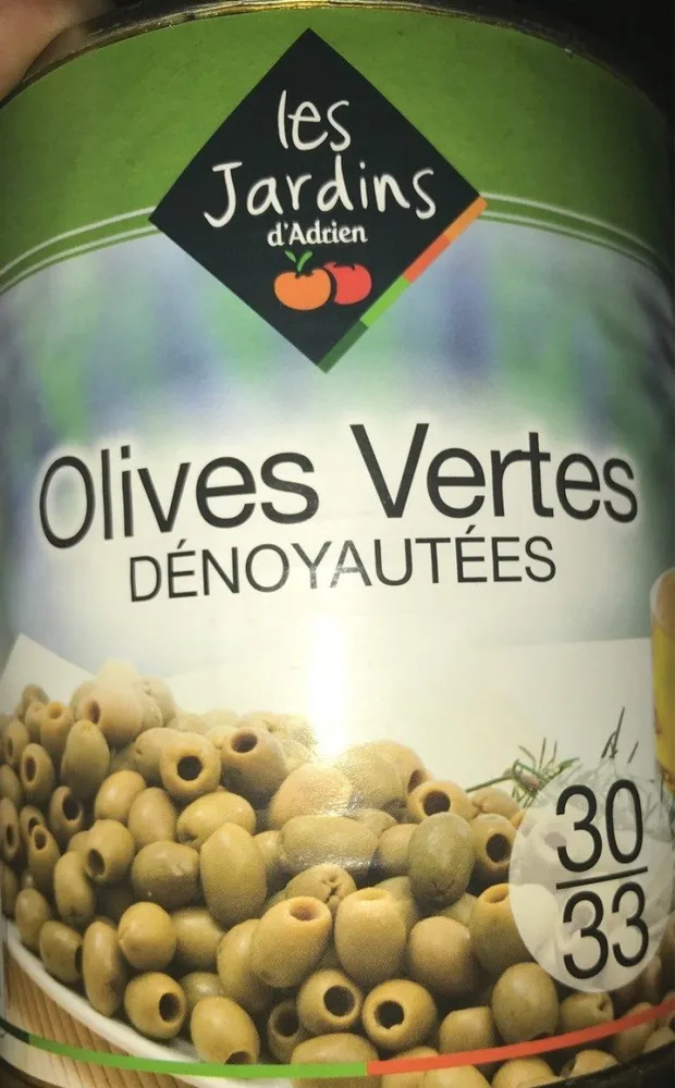 Olives vertes dénoyauteés