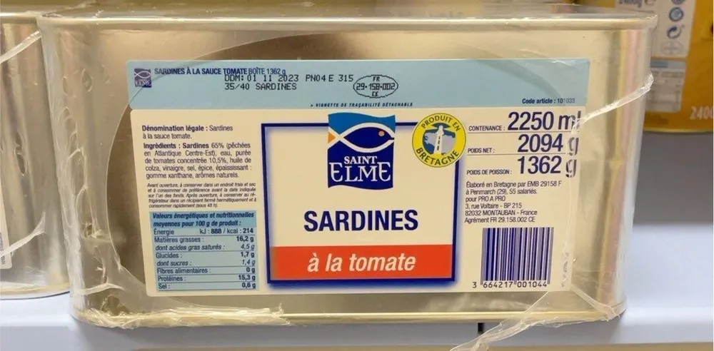 Sardine a la tomates