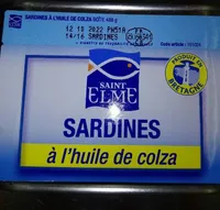 Sardines à l'huile de colza